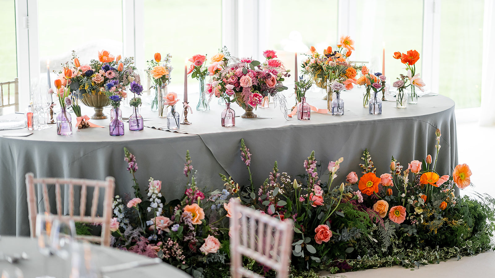 Pastel Wedding Florals - Priory Cottages
