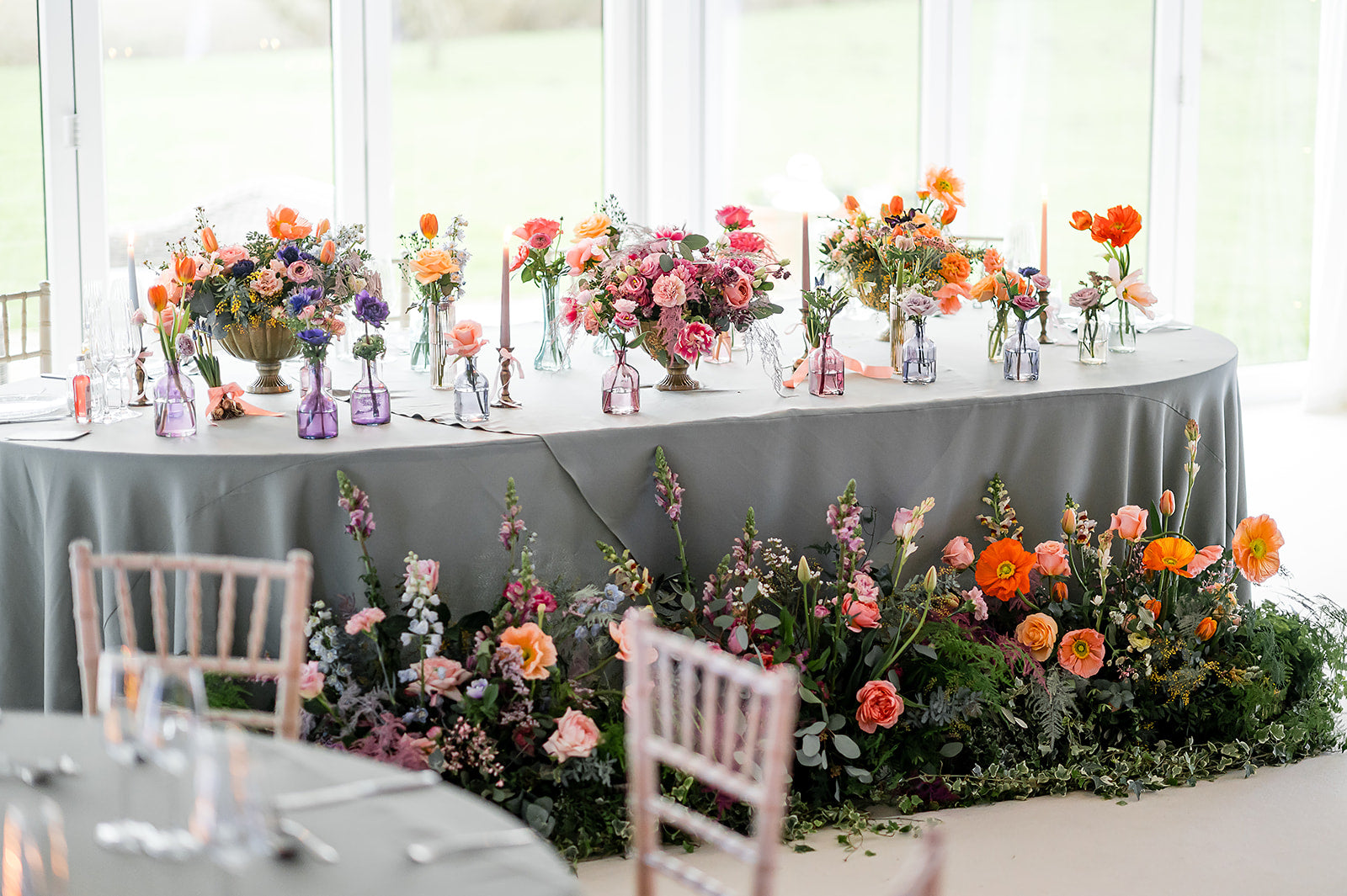 Pastel Wedding Florals - Priory Cottages